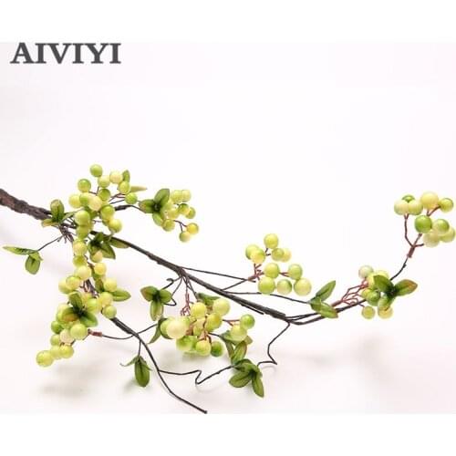 Artificial Fruit cherry Tree branches Fortune berris artificial flower Fake Flowers home decoration christmas flowers wedding