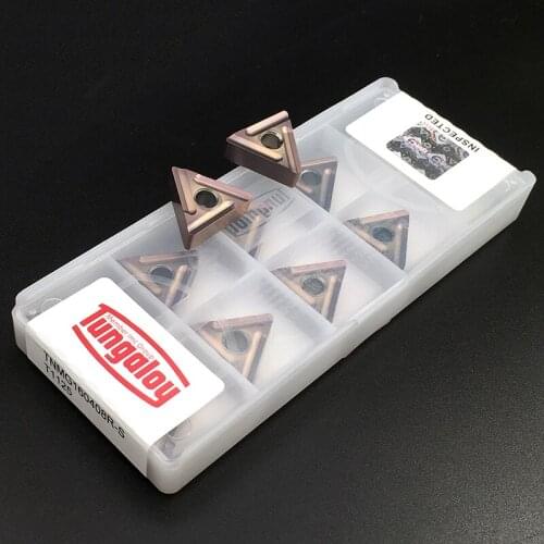 10pcs TNMG160408 TNMG160404 R / L S T1125 High Quality Carbide Inserts External Turning Tool CNC Lathe Tools For Stainless Steel