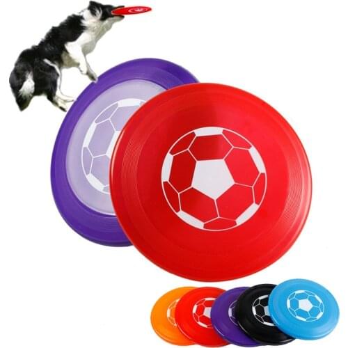 Hot Environmental Protection Plastic Soft Pet Flying Discs Dog Toys Saucer Big Or Small Dog Toys Pet Shop Diameter 22CM