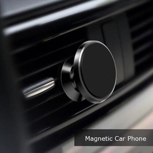 Magnetic Car Phone Stand Dashboard Phone New Luxury Stand Holder Magnet Air Hole Handle Installation