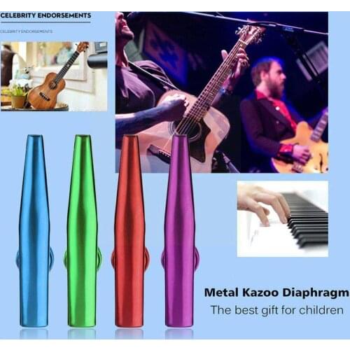Metal Kazoos Musical Instruments Flutes Diaphragm Mouth Kazoos Companion For Guitar Instruments Musical Good F1N5