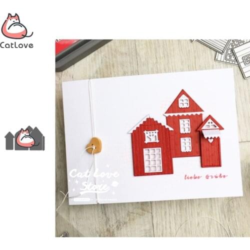 House Building Metal Cutting Dies Scrapbooking Stencil Die Cuts Card Making DIY Decorative Craft Embossing New Dies For 2019