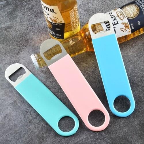 3 colours set 1 Beer Bottle Opener Ace of Spades Stainless Steel Flat Speed Bottle Cap Opener Remover Bar Blade Kitchen Tool