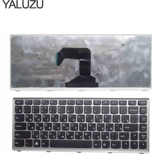 YALUZU New Laptop keyboard for Lenovo U410 U410-ITH IFI Black key Silver frame Russian RU Version - MP-11K93SU-6862