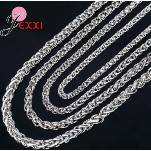 Cheap Price Wholesale Jewlelry Accessory Chains For Sale 925 Sterling Silver Top Quality Necklace Link Chain Free Shipping