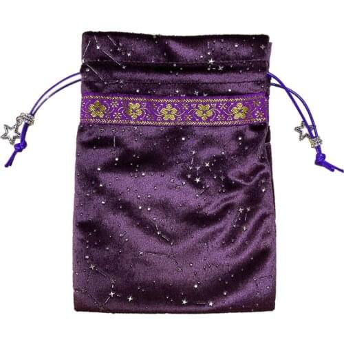 Pendulum Divination Tablecloth Card Pad Runes Altar Table Cloth Constellation Ma-gic Board Game Flannel Tar-ot Velv