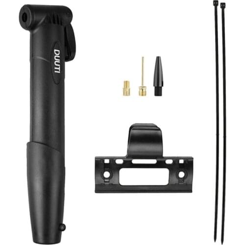 PROTABLE INFLATE HAND AIR PUMP W / NEEDLE & ADAPTER for BIKE SOCCER BAL