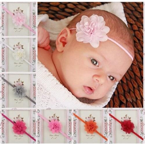 Baby Girl Headband Infant Clothes Band Flower Newborn Floral Headwear Tiara Headwrap Hairband Children Toddler Hair Accessories