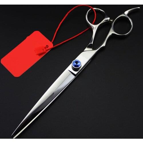 Professional left handed japan 440c 8 inch pet grooming hair scissors dog grooming shears cutting barber hairdressing scissors