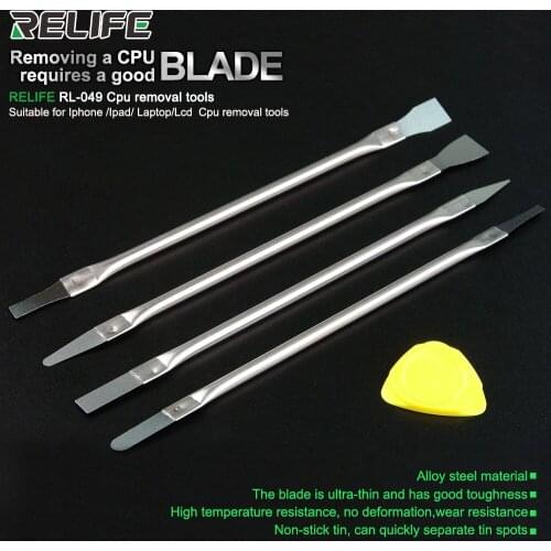 RL-049 Alloy Steel Ultra thin Wear resistant CPU Dedicated Disassembly removal Knives Tool repair For iPhone & iPad & Laptop