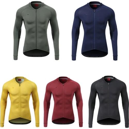 Santic Autumn Winter Pro Cycling Jerseys MTB Downhill Breathable Long Sleeve Top Jersey Mountain Bike Clothing Maillot Ciclismo