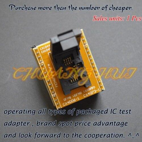 TEST 6*8mm QFN8 to DIP8 Adapter for SUPERPRO5000E/5000 CX1045 CX1016 CX1048-1 adapter module can be used after modification