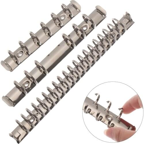 A4/B5/A5/A6/A7 Metal Spiral Rings Binder Clip Loose-leaf File Folder Clip Scrapbook Notebook Refillable Binding Hoops