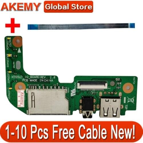 1-10 pcs For ASUS X555 X555L X555LD X555LD_IO USB AUDIO CARD READER BOARD REV:2.0 MB 100% Tested Fast Ship