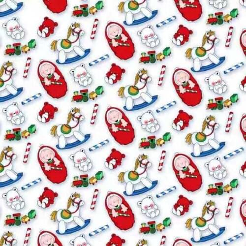 1yard 91x134cm printed faux leather for christmas decorate craft diy project KA520