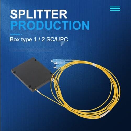 10 Pcs 1/2 Box-type Optical Splitter Sc/upc Accelerated Connector For Optical Fiber Multi-specification Telecom Optical Splitter