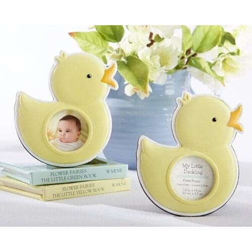 10 Pieces/lot) Baby souvenirs of My Little Duckling Baby Duck Photo Frames For Baby Gifts and Baby Birthday Party Favors