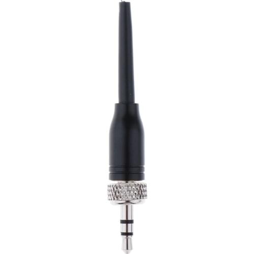 3.5mm Lock Stereo Jack Plug Mini Audio Connector for Repair Microphone Black