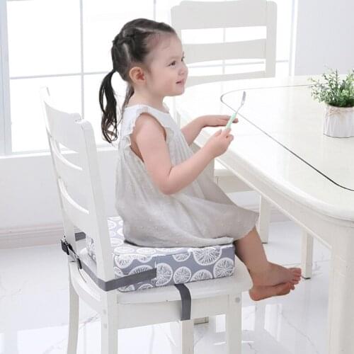 54DA Baby Dining Cushion Children Increased Chair Pad Adjustable Removable Highchair Booster for Infant Care
