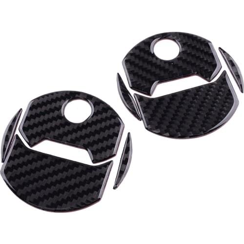 Car 1 Set Carbon Fiber Black Air Conditioning Outlet Vent Sticker Trim Fit for Chevrolet Camaro 2015 2014 2013 2012 2011 2010