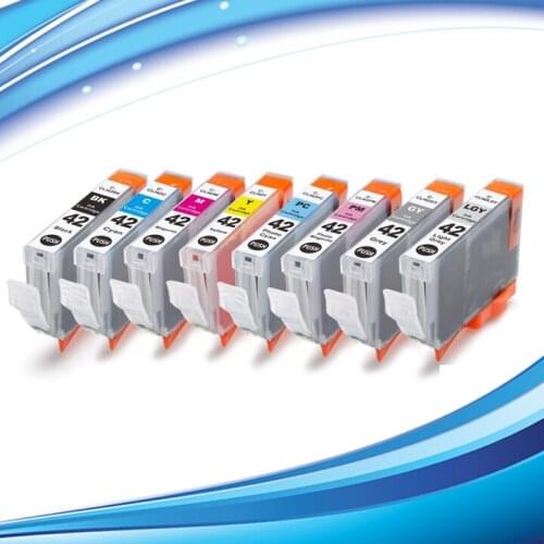 INK WAY Free shipping, cli 42 cartridge with chip for the canon pixma pro 100 printer, 16PCS