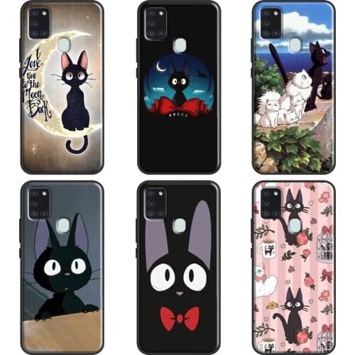 Anime Jiji cat Phone Case For Samsung A52 A12 A32 A72 A20e A21S A51 A71 A11 A31 A10 A20S A30 A40 A50 A70