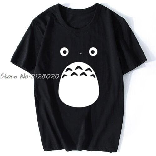 Japanese men Cartoon T Shirt Anime Miyazaki Hayao Female T-shirt 90s Vintage Totoro Spirited Away Studio Ghibli Femme T Shirt