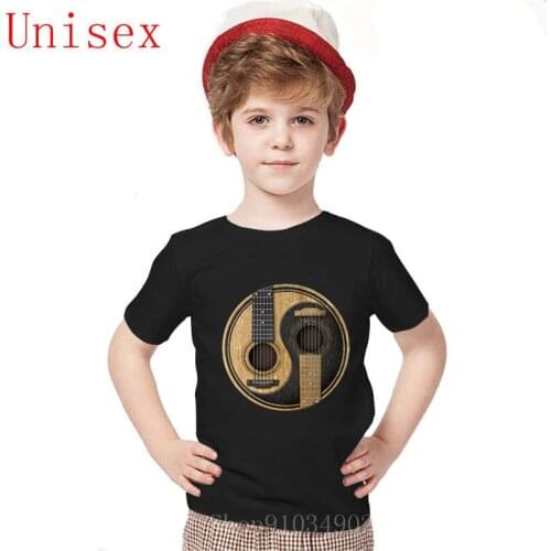 Guitar 2020 New children clothes Printed Fashion teenage girls clothing Short Sleeve baby girl clothes Psychedelic boys Clothes