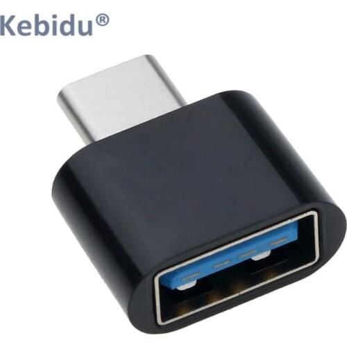 KEBIDU Type C USB-C OTG Converter Cable USB Female to Type C Male Converter USB 3.0 Type-C OTG Adapter for Android Phones