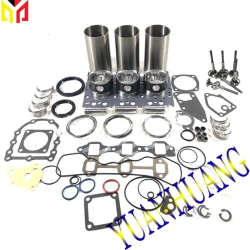 3T75 3TN75 3T75HL-TBS Engine Rebuild Kit With Valve Overhual Repair Gasket Set For Yanmar & John Deer Tractor Liner Piston Ring