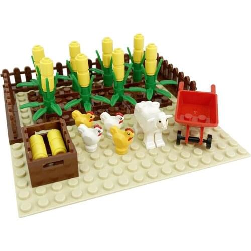 Corn Field Farm MOC Compatible Major Brand Toys Building Block Classic Collections Assembled Brick Handmade Design