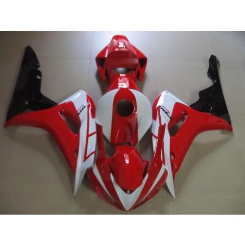 Injection molded fairing kit for Honda CBR1000RR 06 07 red white bodywork fairings set CBR1000RR 2006 2007 FC25