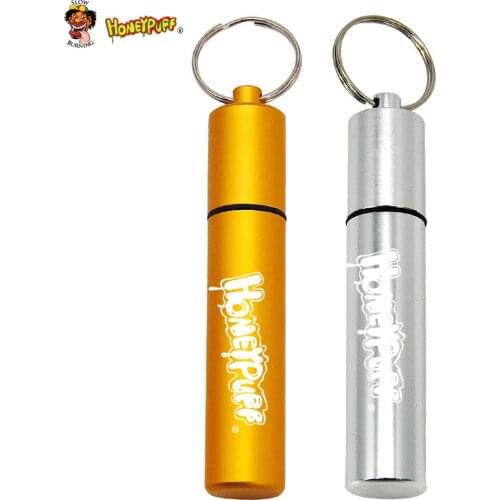 HONEYPUFF Metal Airtight Sealed Jar Storage Container 10ML Aluminum Smell Proof Travel Tubes Tobacco Jars For Herb