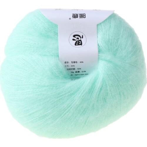 Soft Mohair Cashmere Knitting Wool Yarn DIY Shawl Scarf Crochet Thread Supplies