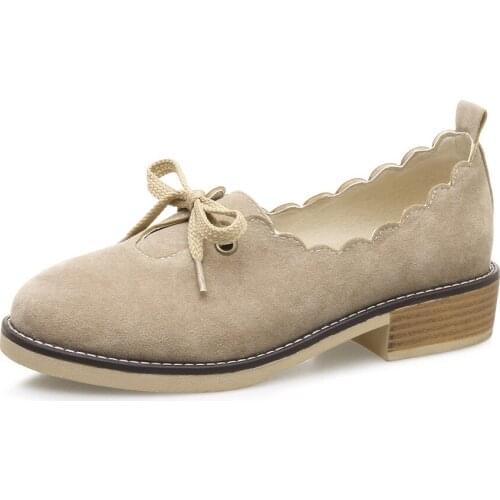 Early spring of 2019 the new comfortable party with low with round head is natural light mouth joker single shoes size 40-44