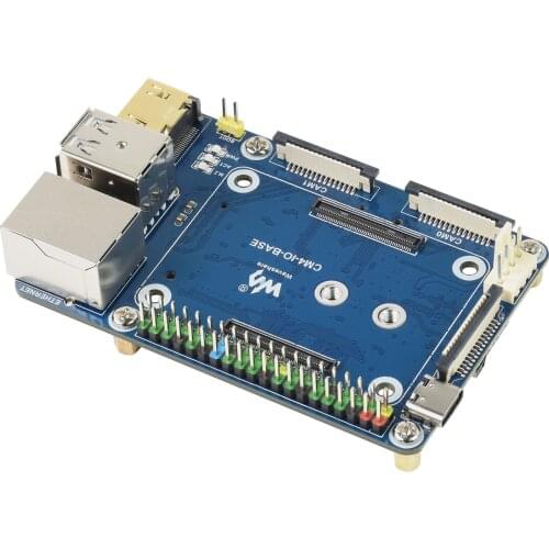 Mini Base USB HUB IO Expansion Board for RPI Raspberry Pi Compute Module 4 CM4 , With 40PIN GPIO interface RJ45 Ethernet