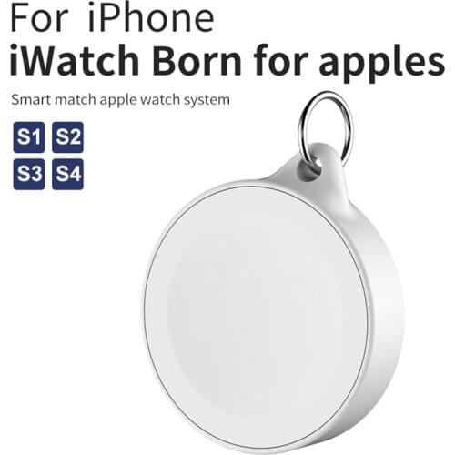 Portable Magnetic Wireless Charger Induction For Apple Watch 1 2 3 4 Series Usb Power Charging For IWatch With Keychain Dropship