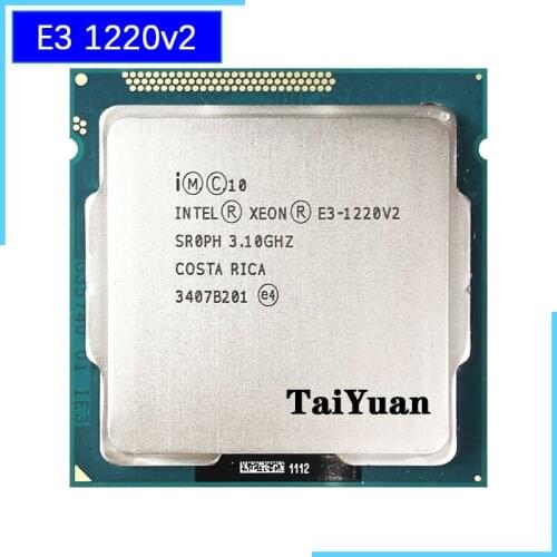 Intel Xeon E3-1220 v2 E3 1220v2 E3 1220 v2 3.1 GHz Quad-Core CPU Processor 8M 69W LGA 1155