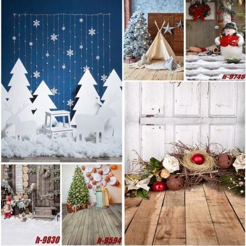 Christmas Theme Photography Background Snowman Christmas tree Portrait Backdrops For Photo Studio Props 21514 AF-41
