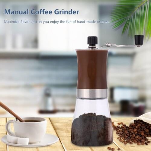 Manual Coffee Grinder Hand Coffee Mill with Ceramic Core Coffee Bean Grinder Coffee Bean Mill for Home and Outdoors