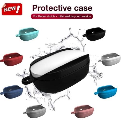Scratch/Shock Resistant Silicone Case For Xiaomi Redmi Wireless Earphone Protective Cover For Xiaomi Bluetooth Headset