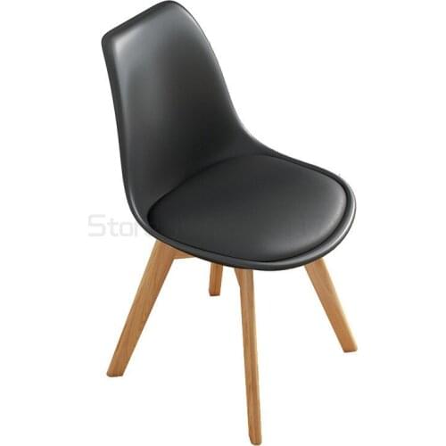 Household solid wood dining chair simple and comfortable back chair dormitory college students sedentary lazy chair