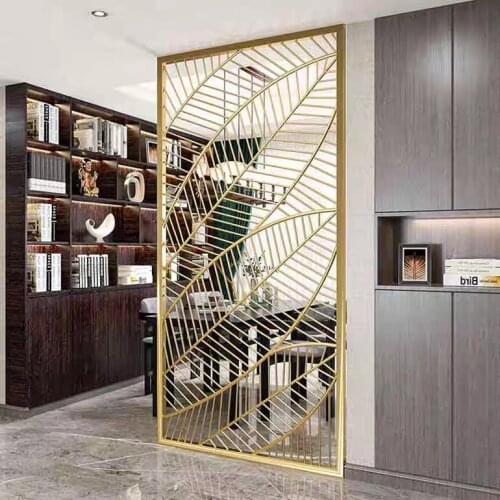 Light luxury Stainless Steel Screen Customization, Art Screen Partition, Living room Entrance Hall Decoration SUS 304