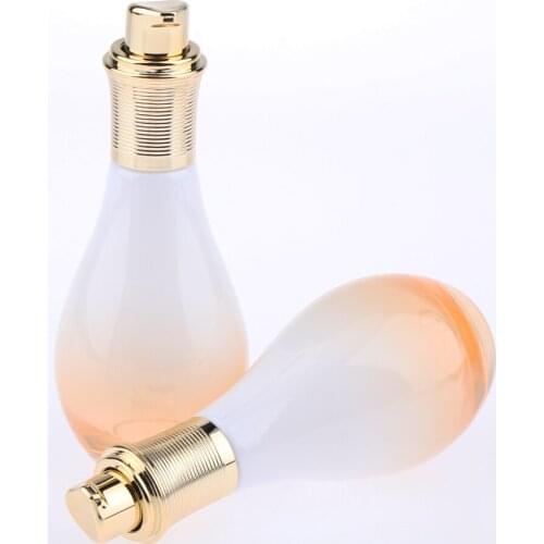 Pack of 2 Glass Pump Bottles. Travel Refillable Containers Great for Dispensing Lotions, Shampoos, Massage Oil - Various Size