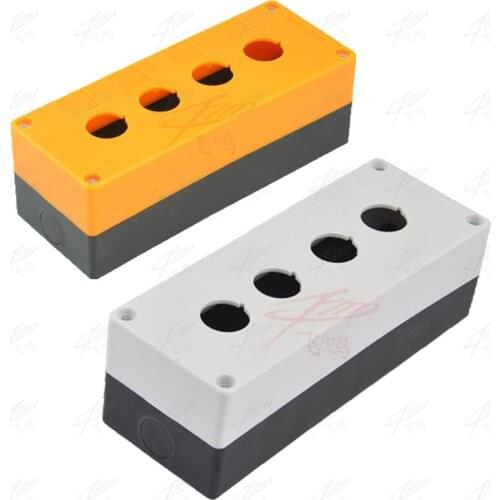 22mm Push button switch button box BX4-22 four hole type waterproof button box 4 hole button box opening