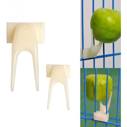 1 Pcs Parrot Feeder Plastic Food Holder Pet Bird Fruit Fork Bird Cage Accessories Pet Supplies