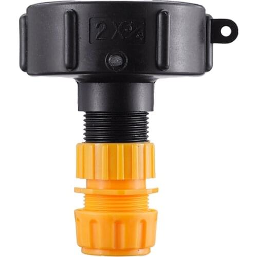 1Pc Garden Water Polo Tank Valve For Ibc Container S60X6 Faucet Cover Adapter Factory With Male Thread Hose Connector Tools