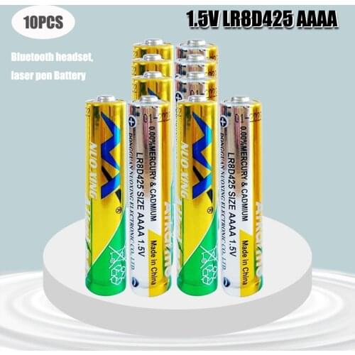 10PCS 1.5V AAAA primary battery alkaline dry cell for Bluetooth headset laser capacitor pen pointer Surface 3 Pro3 Pro4 BOOK