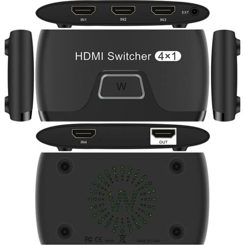 4K HDMI Switch 4x1 Adapter 4 in 1 Out HD Converter Switcher Adapter For PS5 PS4