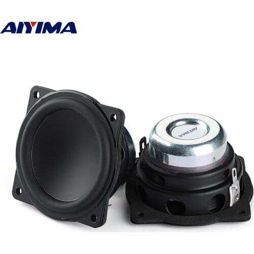 AIYIMA 2Pcs 2Inch Mini Audio Portable Speakers 4Ohm 20W Full Range Bluetooth Speaker For DIY Home Theater